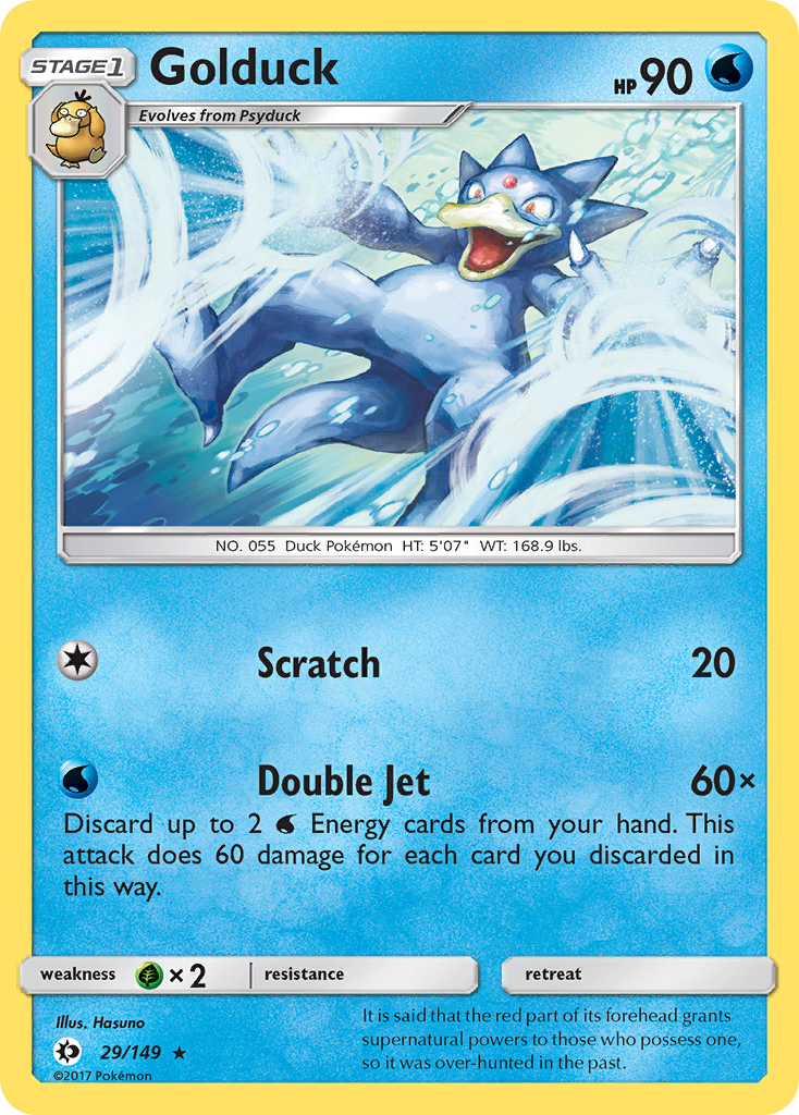Golduck — illustrated card