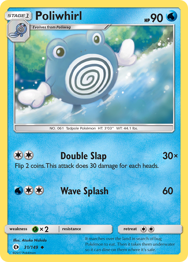 Poliwhirl — illustrated card