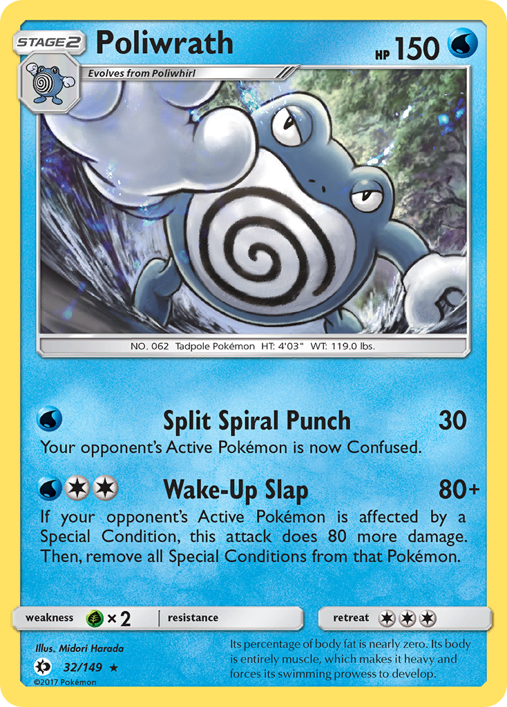 Poliwrath — illustrated card