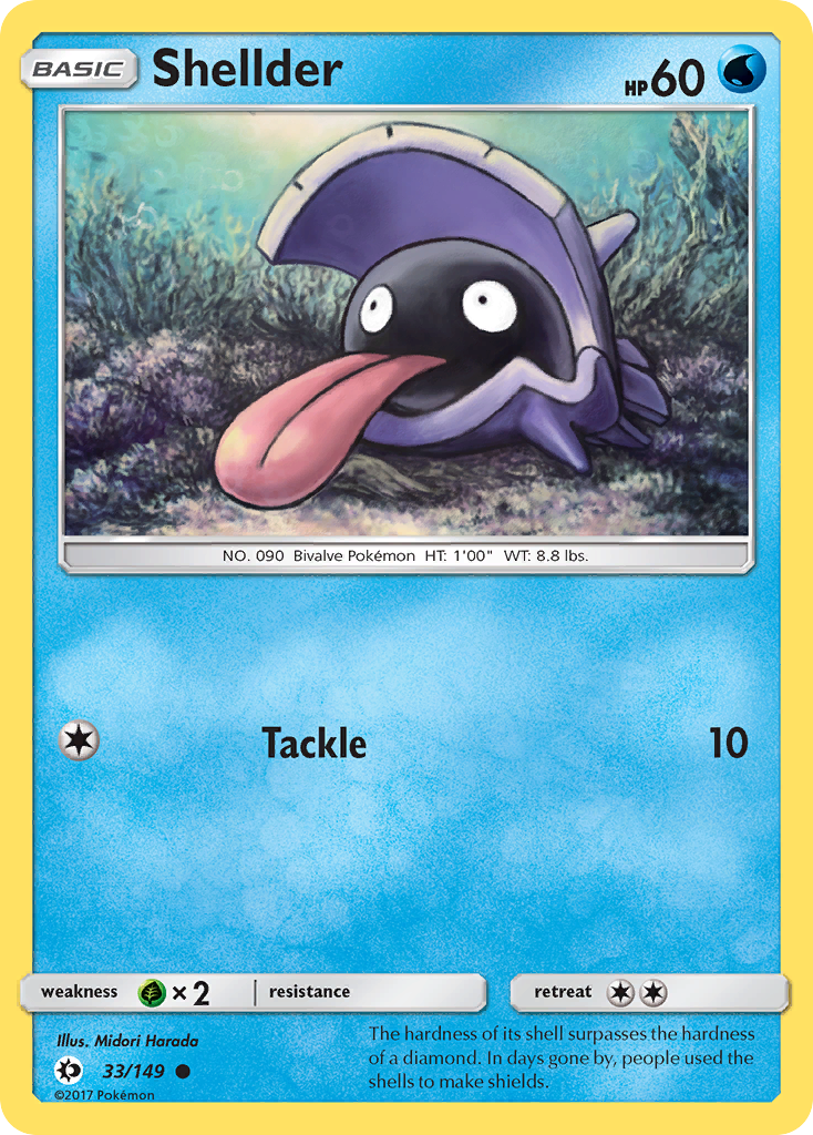 Shellder — illustrated card