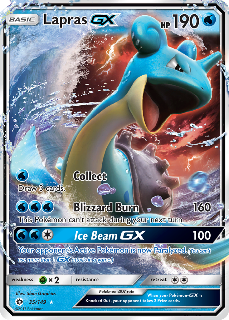Lapras-GX — illustrated card