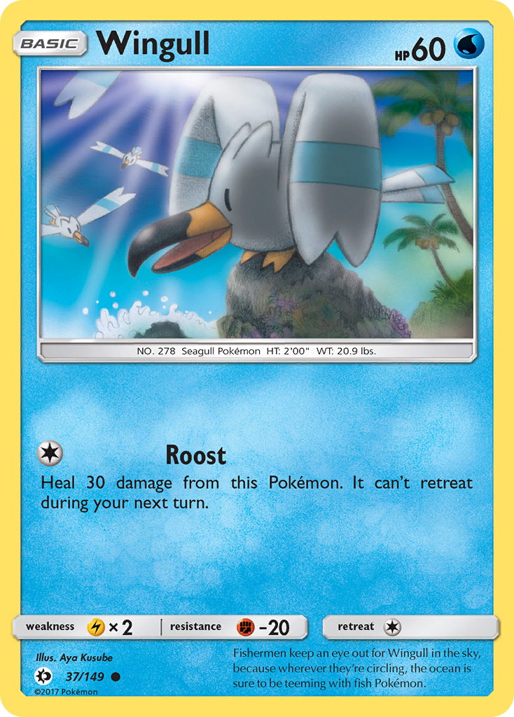 Wingull — illustrated card