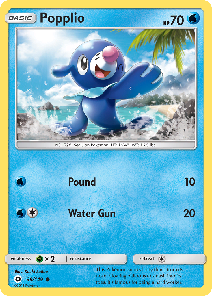 Popplio — illustrated card