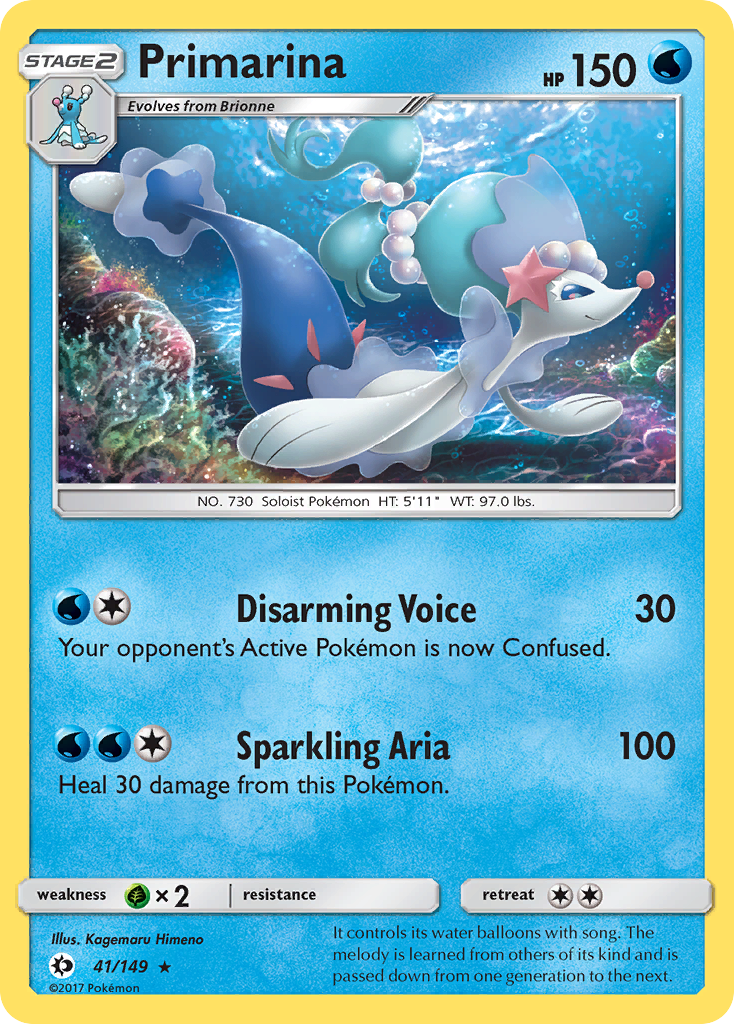 Primarina — illustrated card