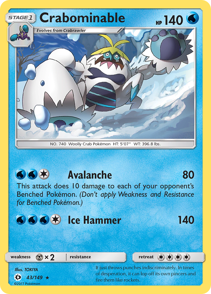 Crabominable — illustrated card