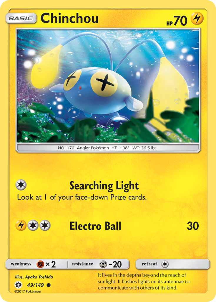 Chinchou — illustrated card