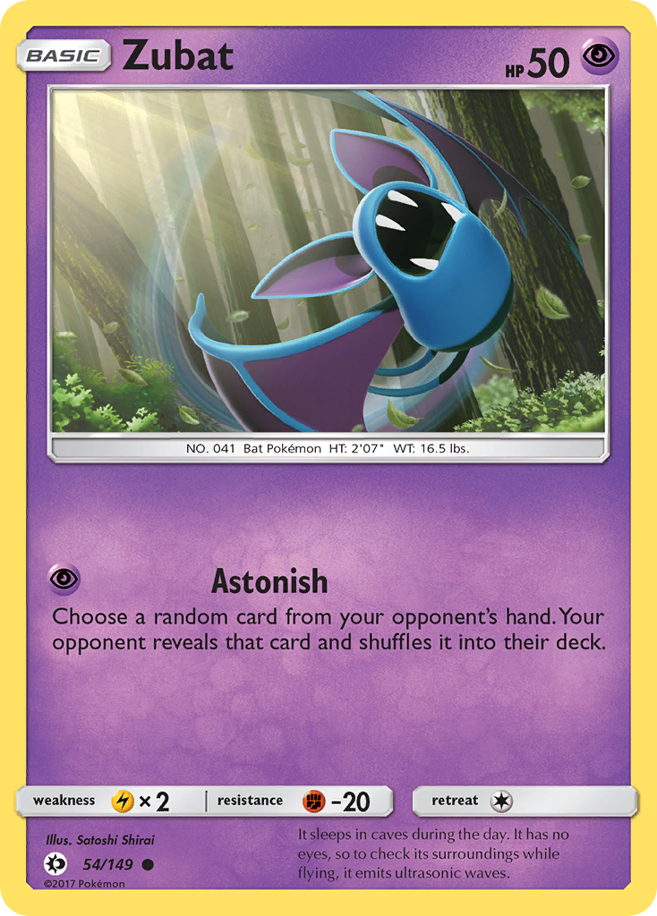 Zubat — illustrated card