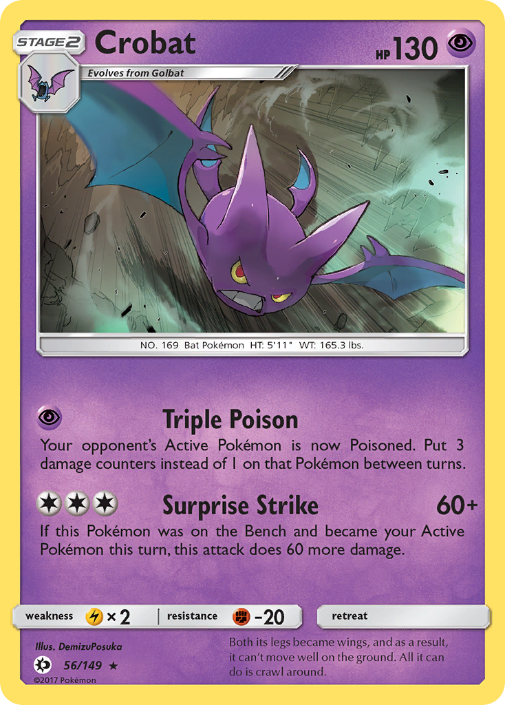 Crobat — illustrated card