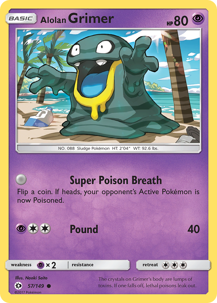 Alolan Grimer — illustrated card