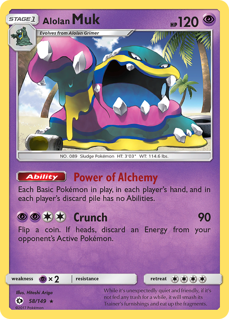 Alolan Muk — illustrated card