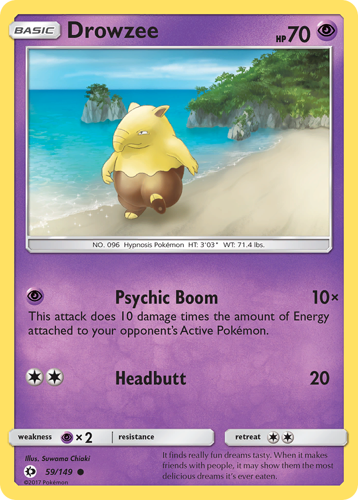 Drowzee — illustrated card