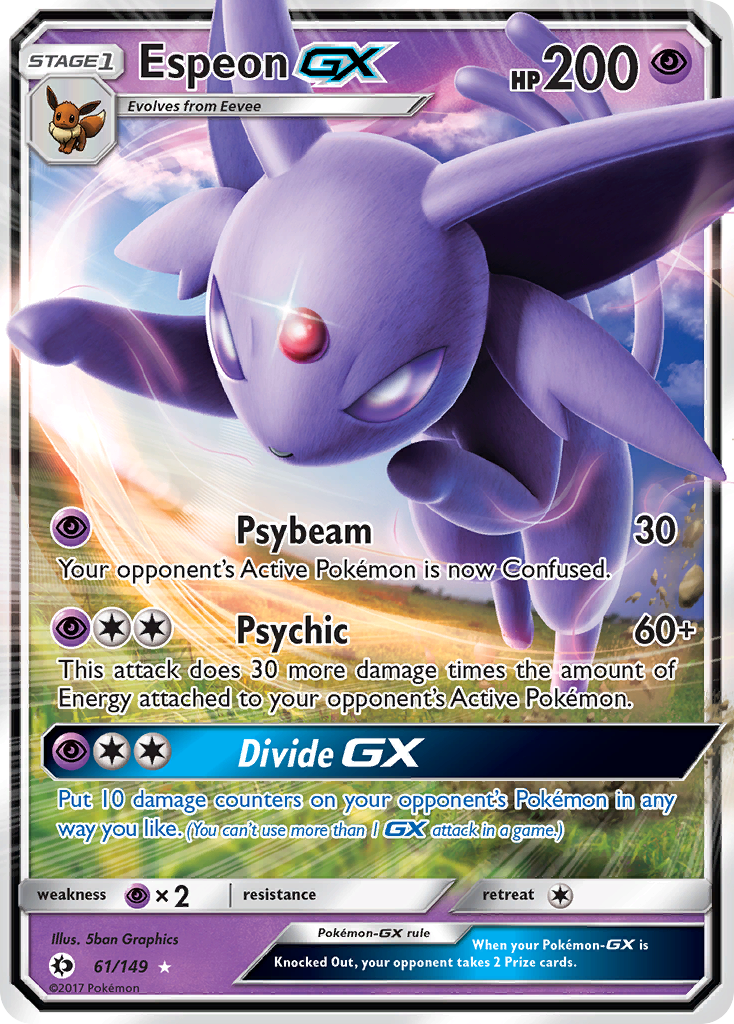 Espeon-GX — illustrated card