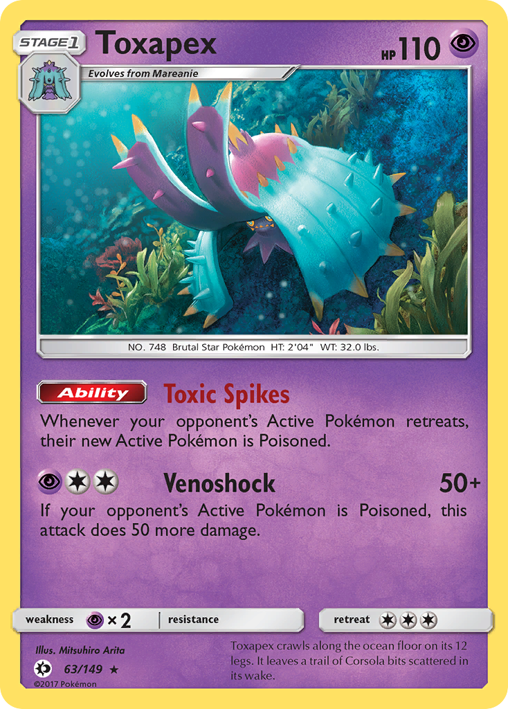 Toxapex — illustrated card