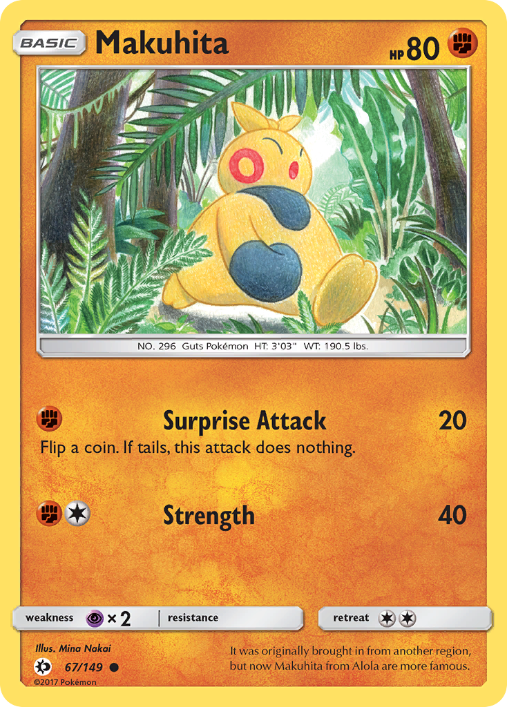 Makuhita — illustrated card