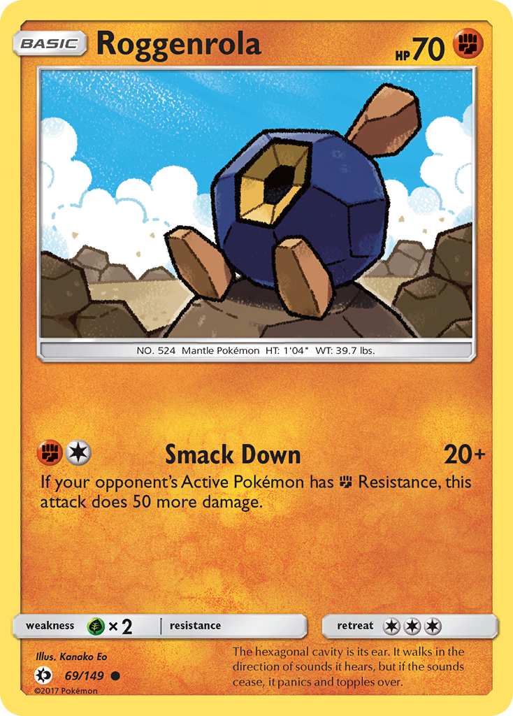 Roggenrola — illustrated card