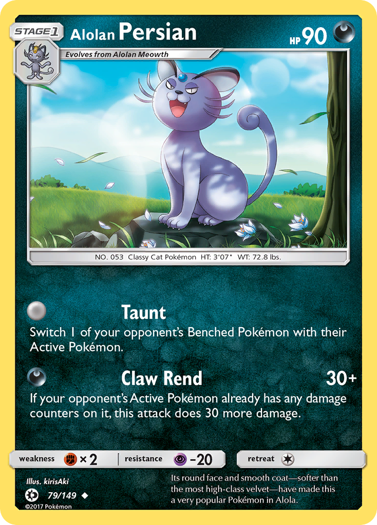 Alolan Persian — illustrated card