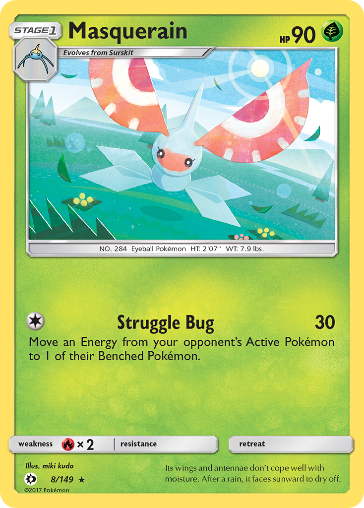 Masquerain — illustrated card