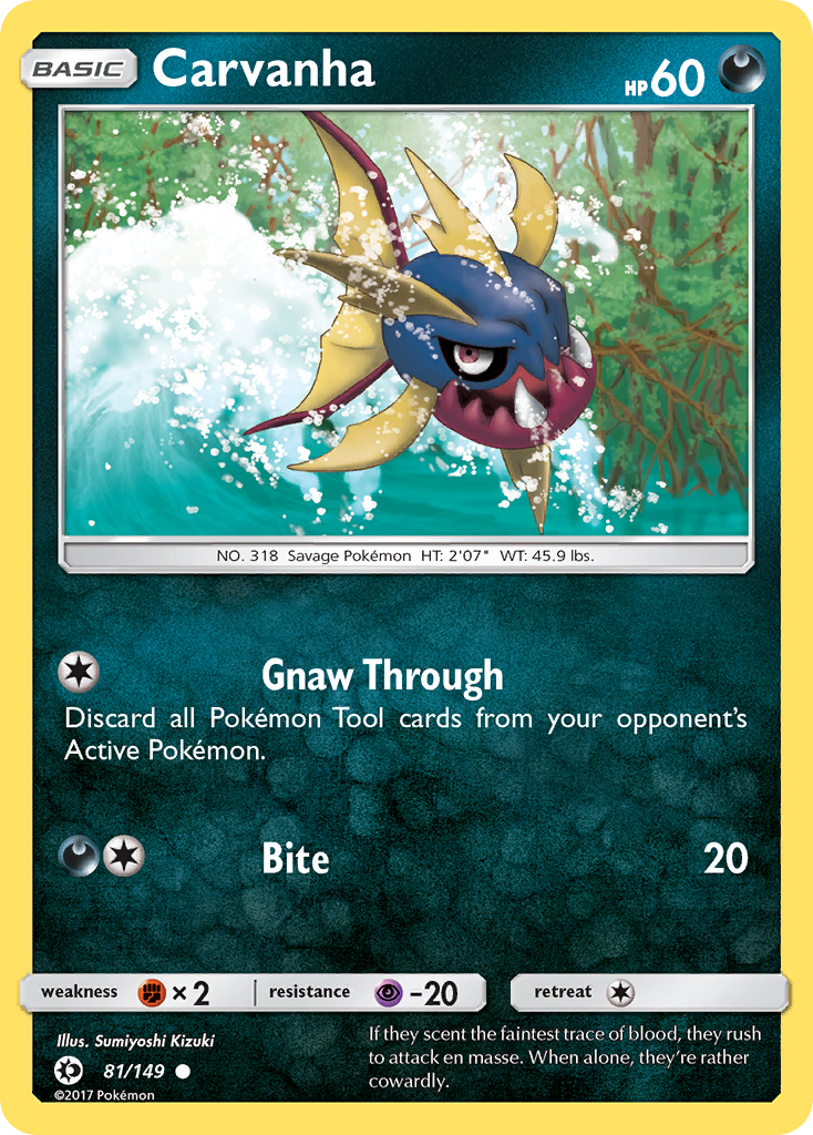 Carvanha — illustrated card