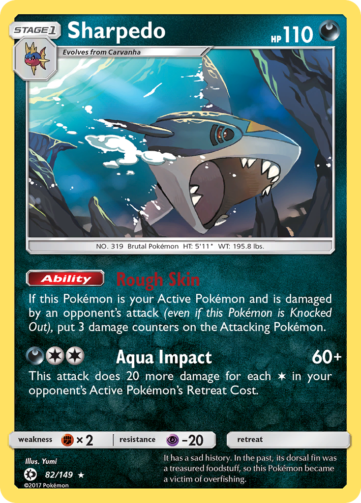 Sharpedo — illustrated card