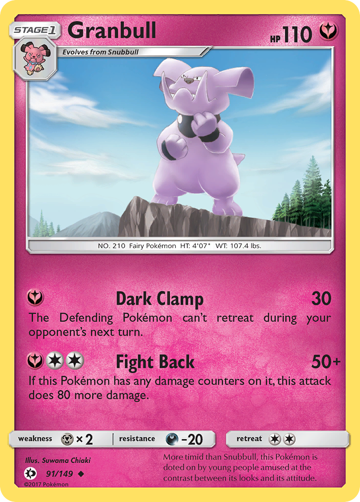 Granbull — illustrated card