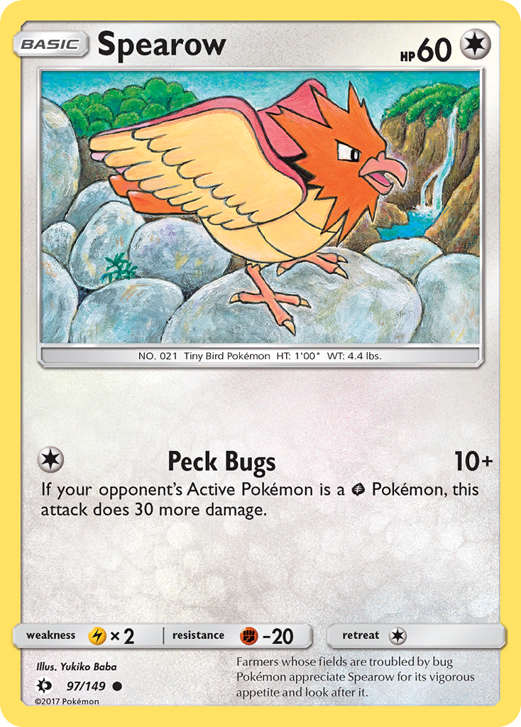 Spearow — illustrated card