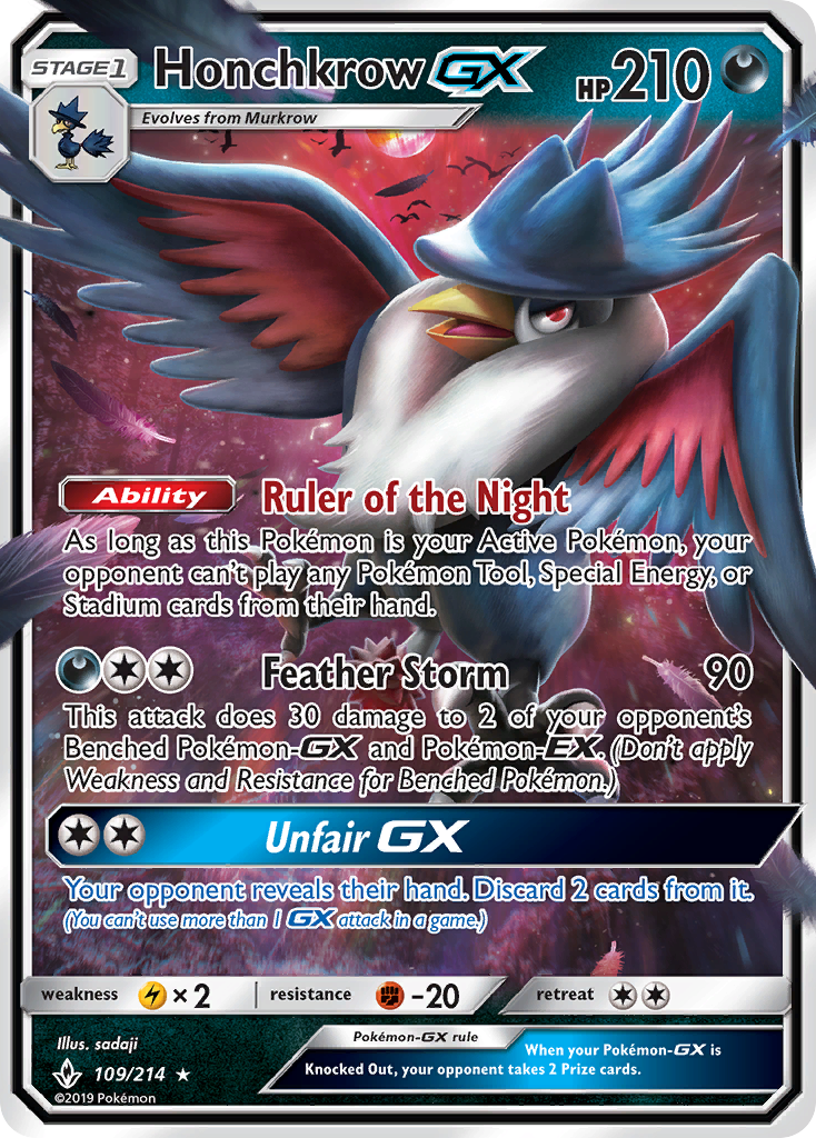 Honchkrow-GX — illustrated card
