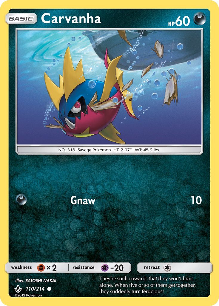 Carvanha — illustrated card