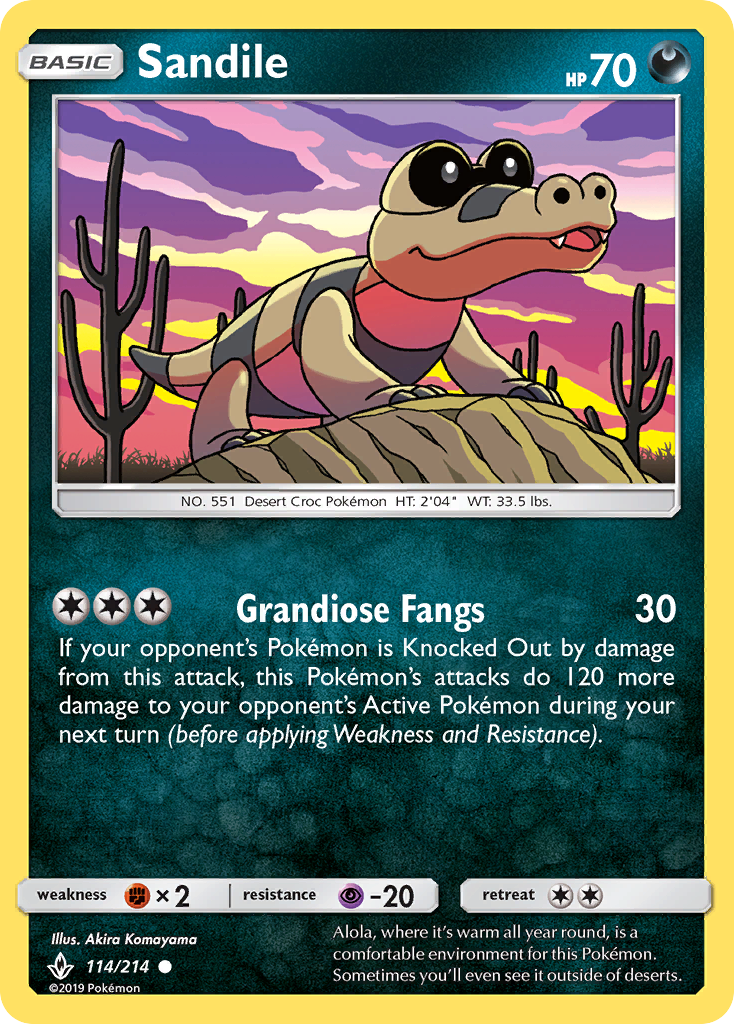 Sandile — illustrated card
