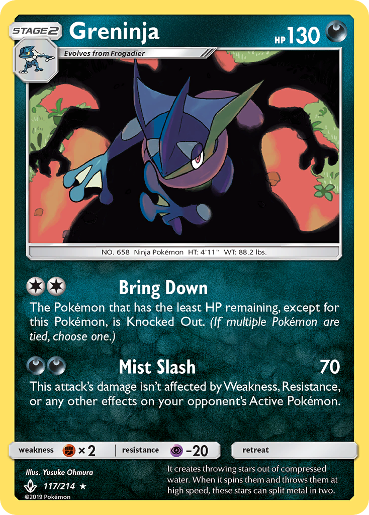 Greninja — illustrated card