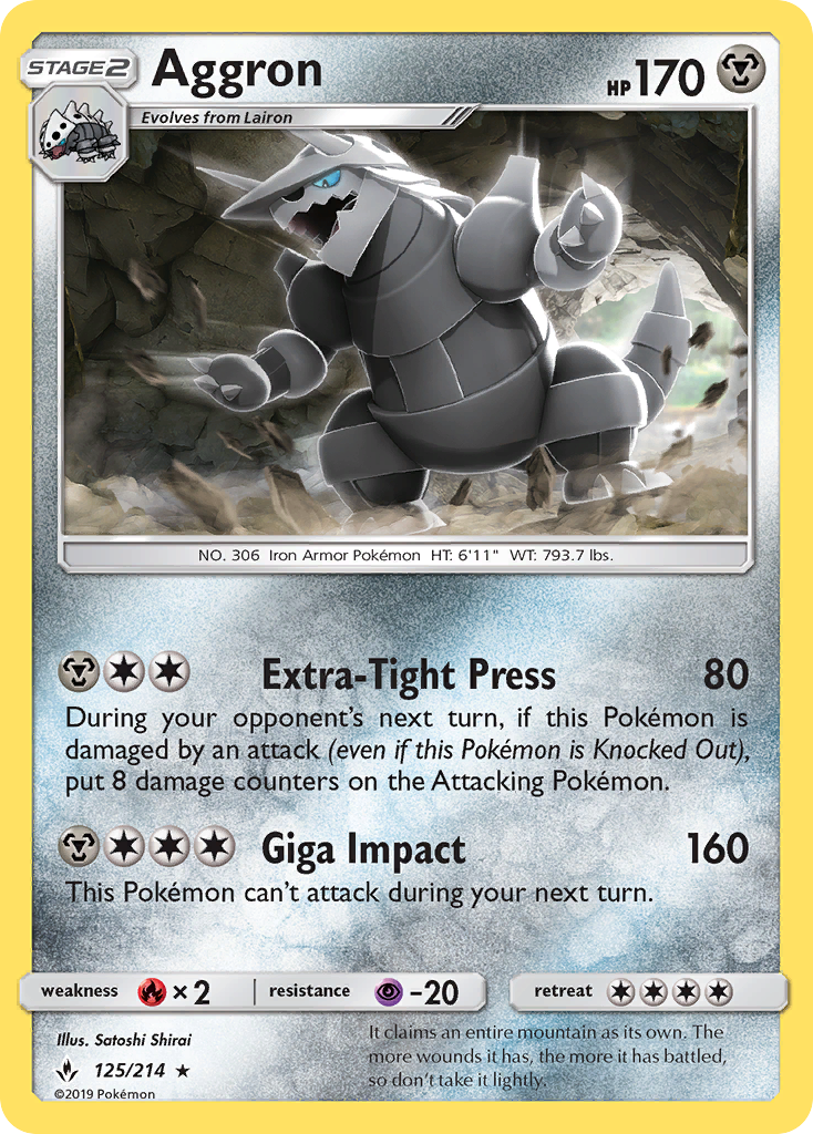 Aggron — illustrated card