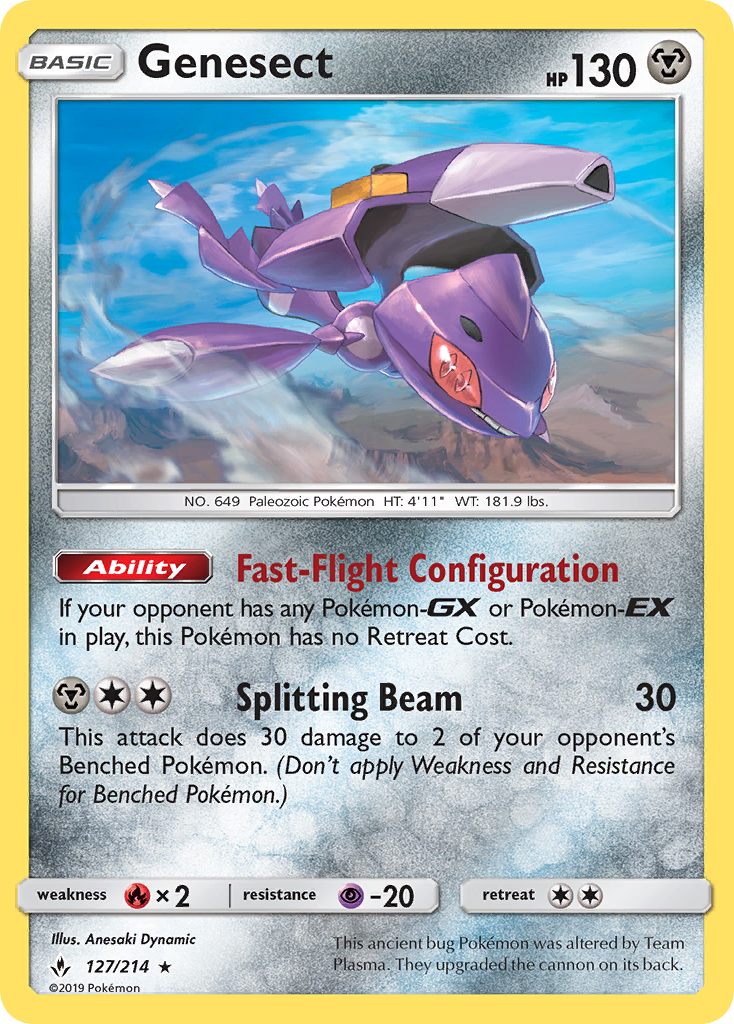 Genesect — illustrated card