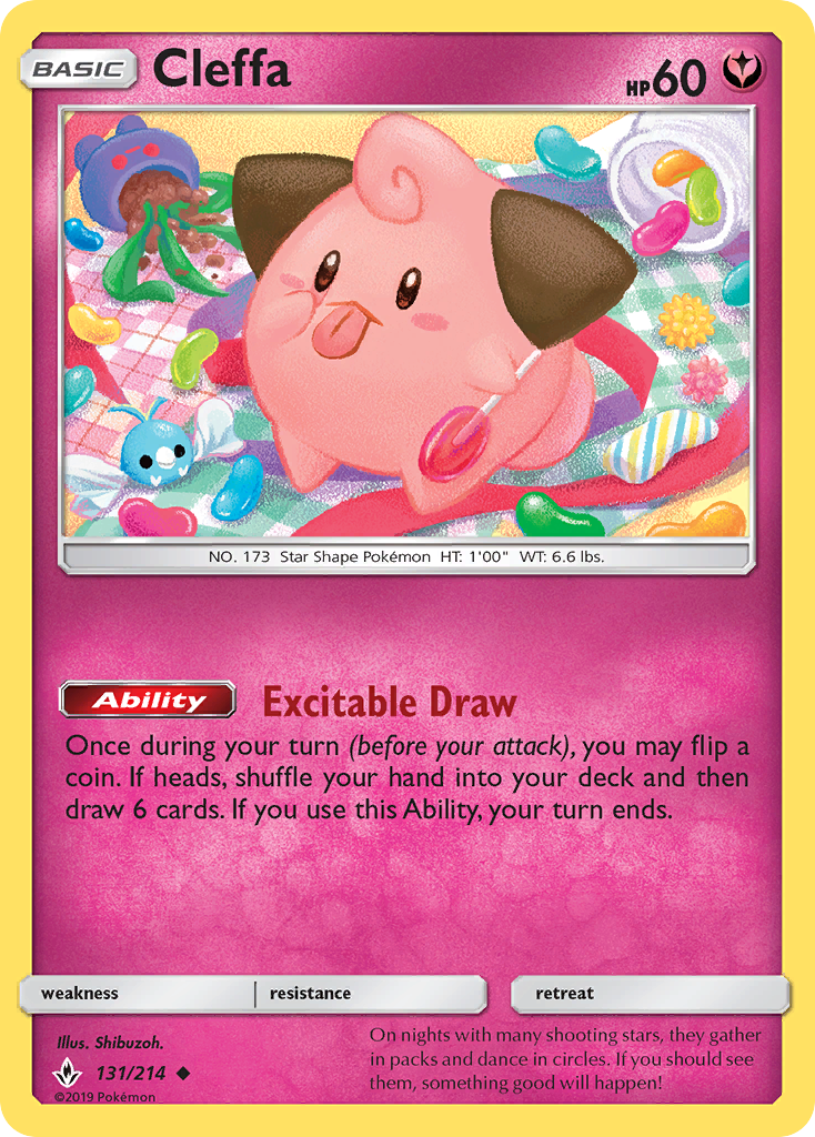 Cleffa — illustrated card