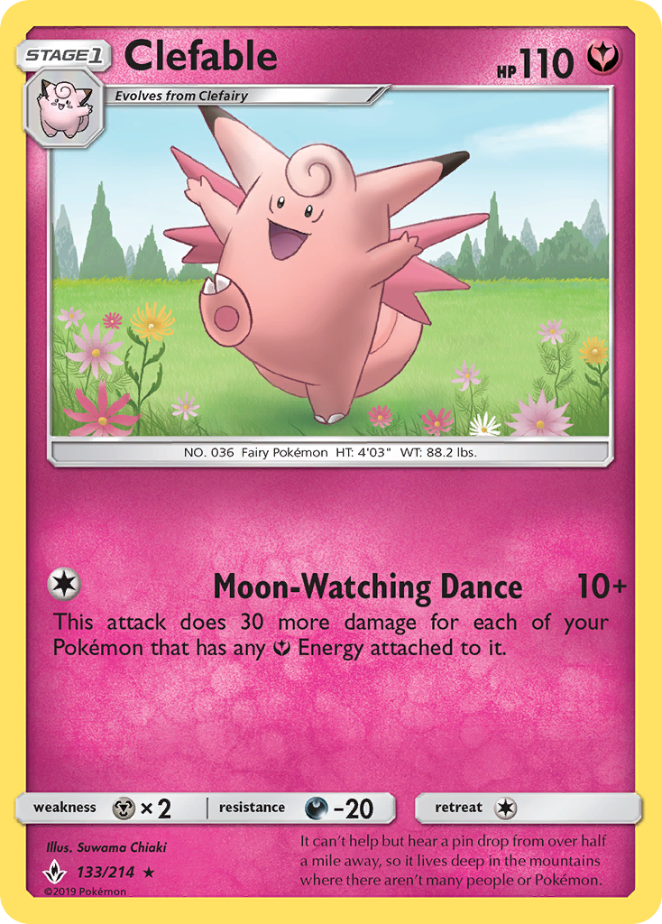 Clefable — illustrated card