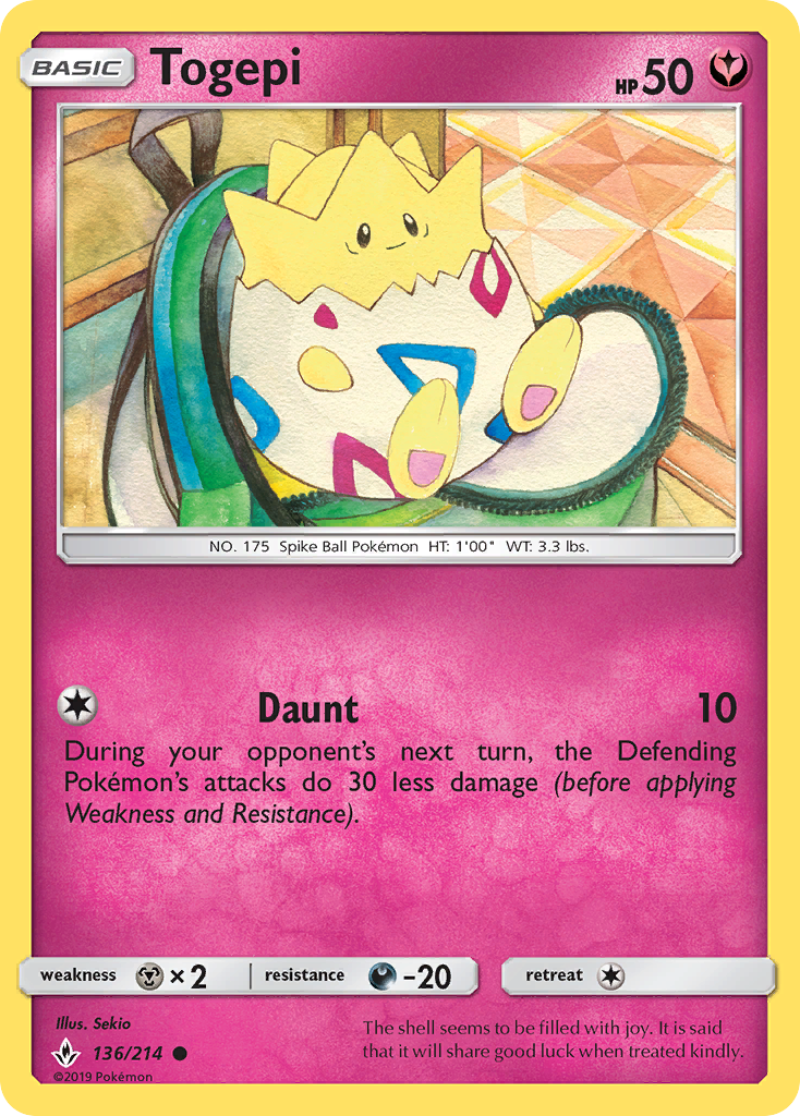 Togepi — illustrated card