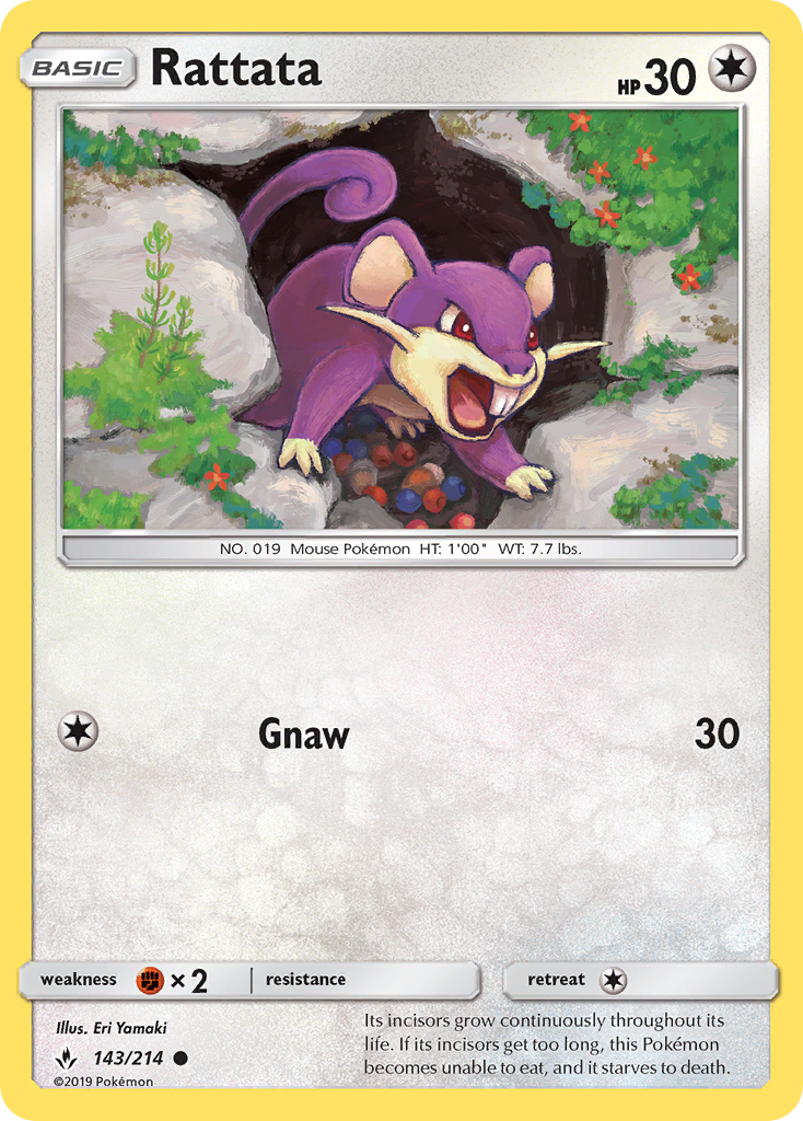 Rattata — illustrated card