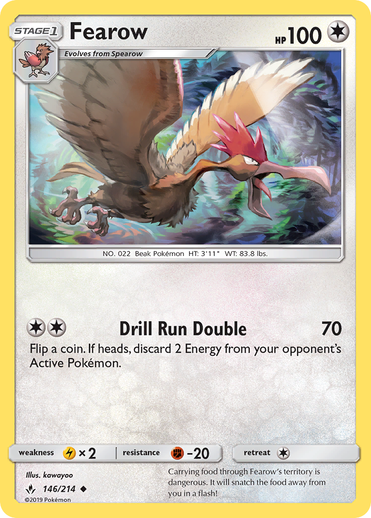 Fearow — illustrated card