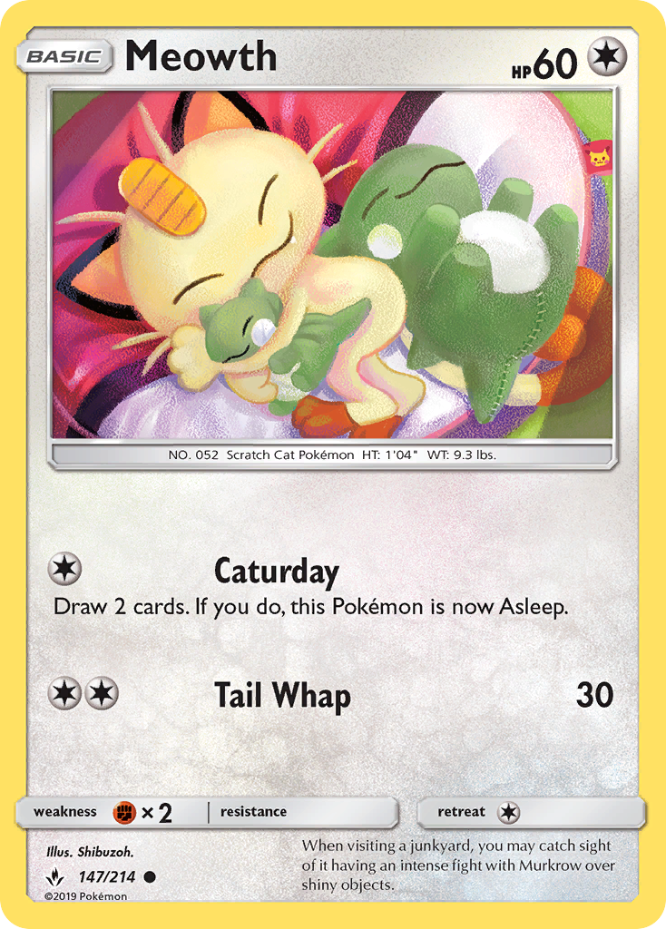 Meowth — illustrated card