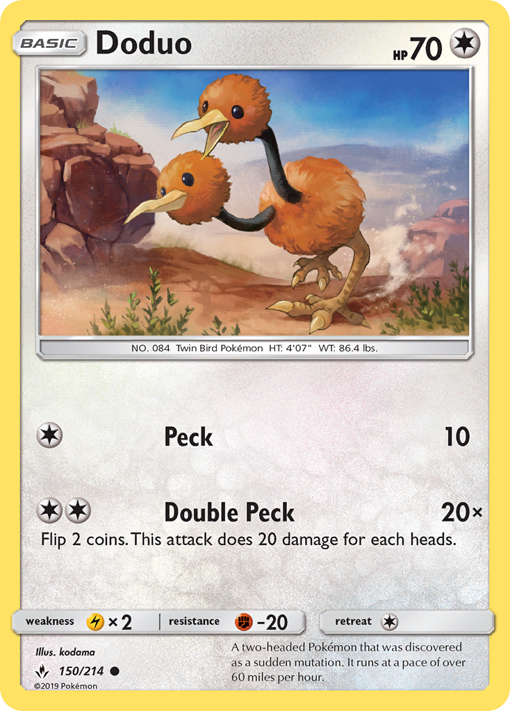 Doduo — illustrated card