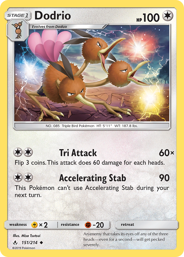 Dodrio — illustrated card
