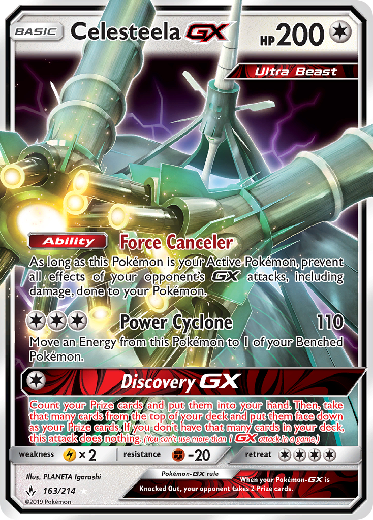 Celesteela-GX — illustrated card