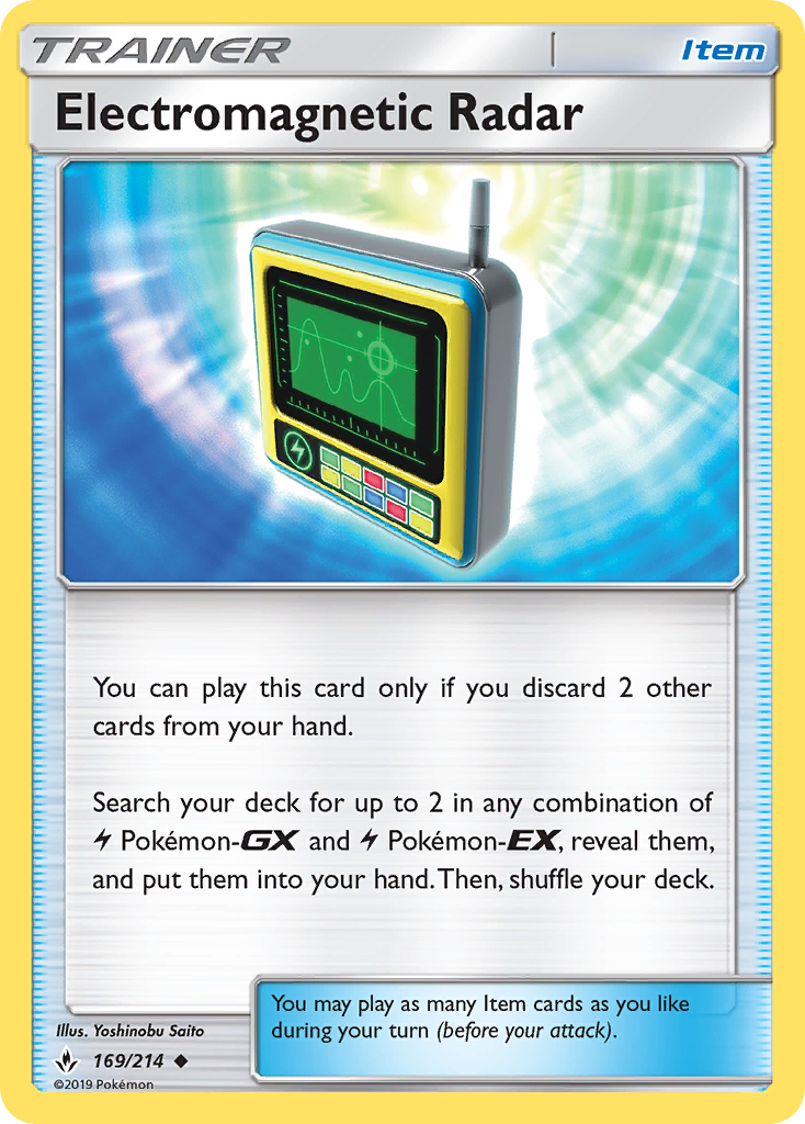 Electromagnetic Radar — illustrated card