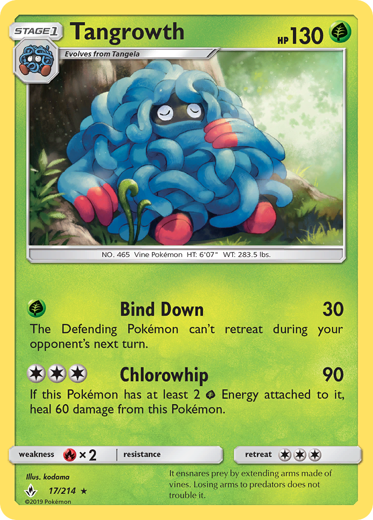 Tangrowth — illustrated card