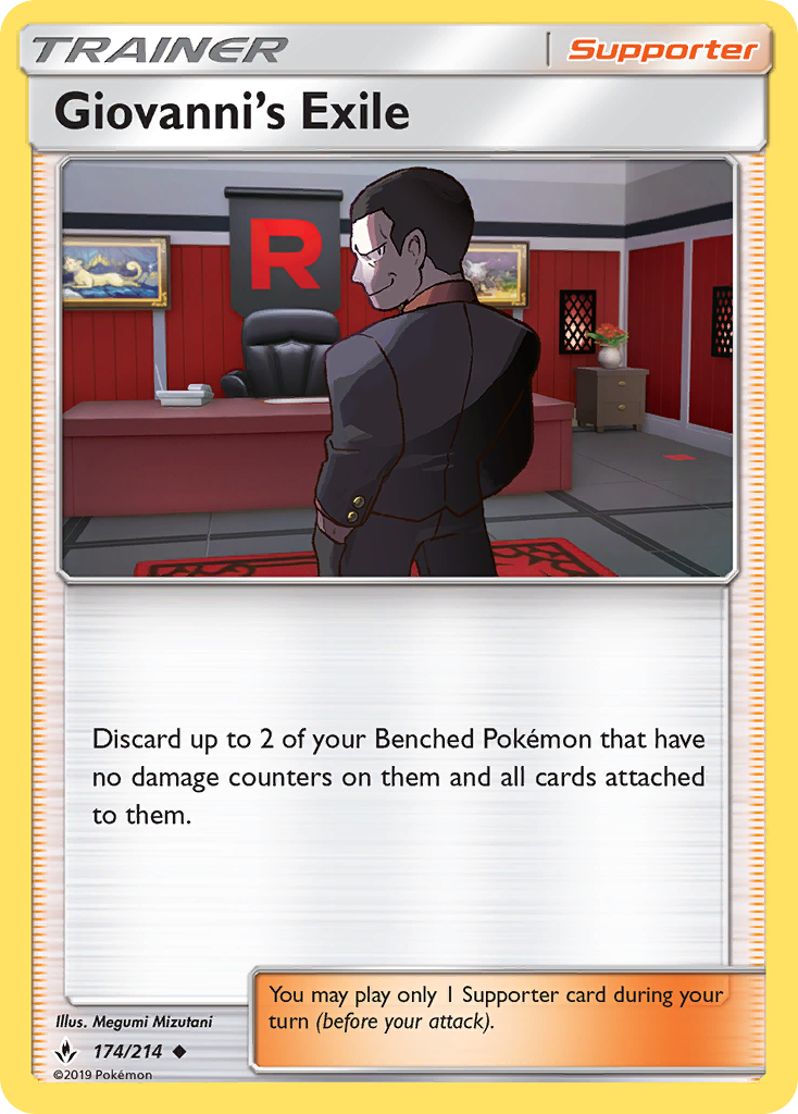 Giovanni's Exile — illustrated card