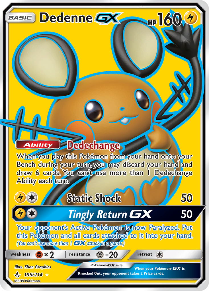 Dedenne-GX — illustrated card