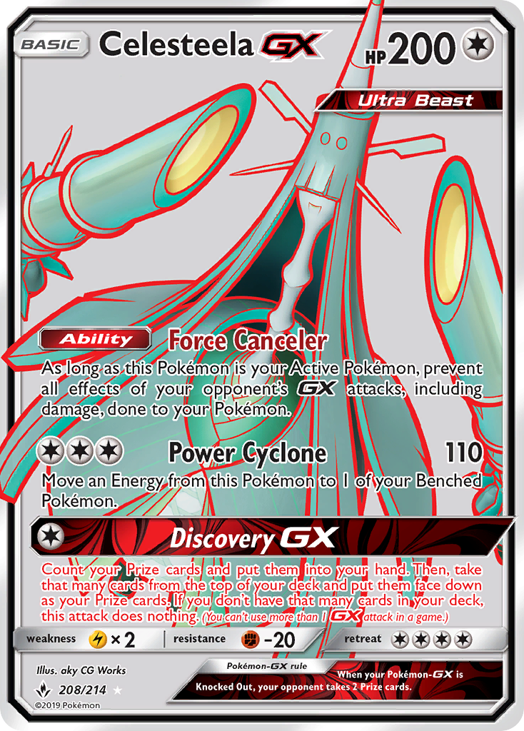 Celesteela-GX — illustrated card