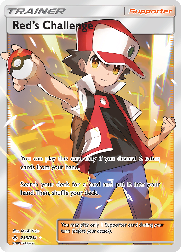 Red's Challenge — illustrated card