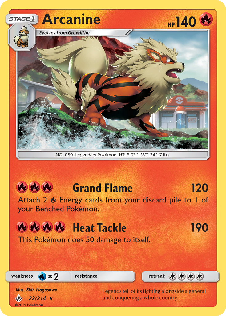 Arcanine — illustrated card