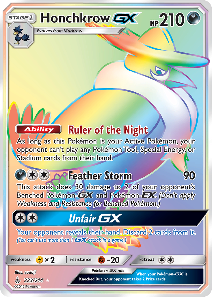 Honchkrow-GX — illustrated card
