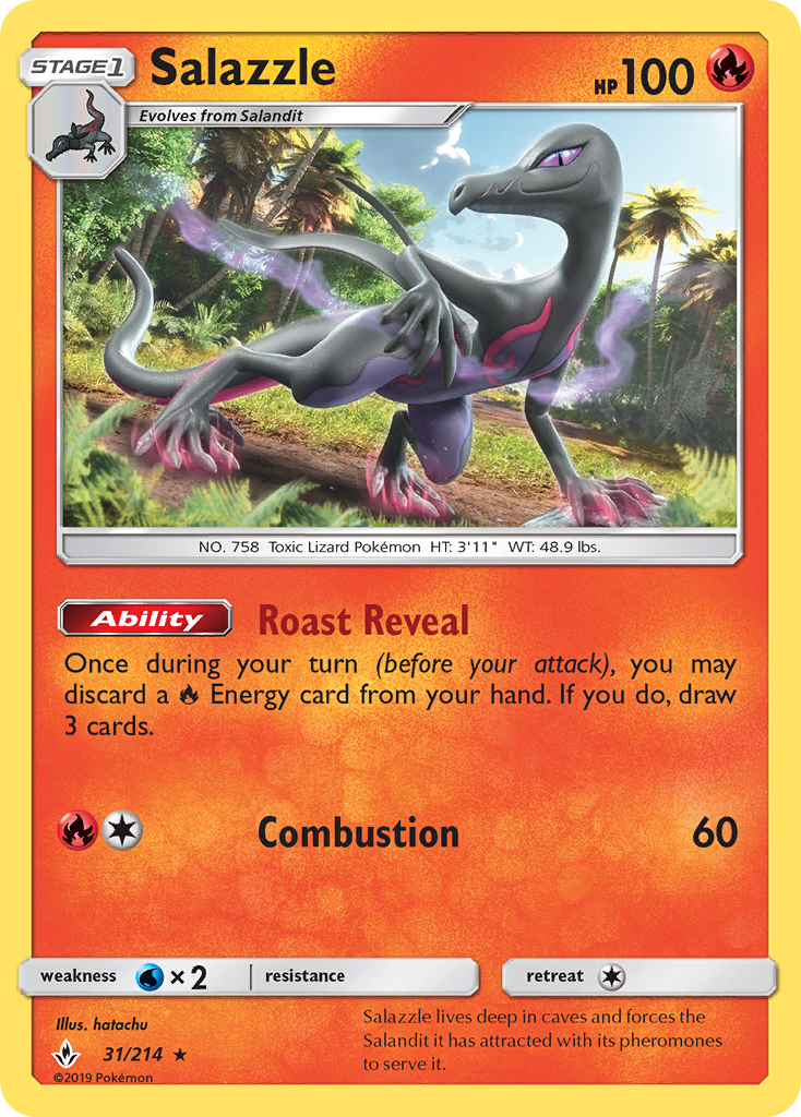 Salazzle — illustrated card