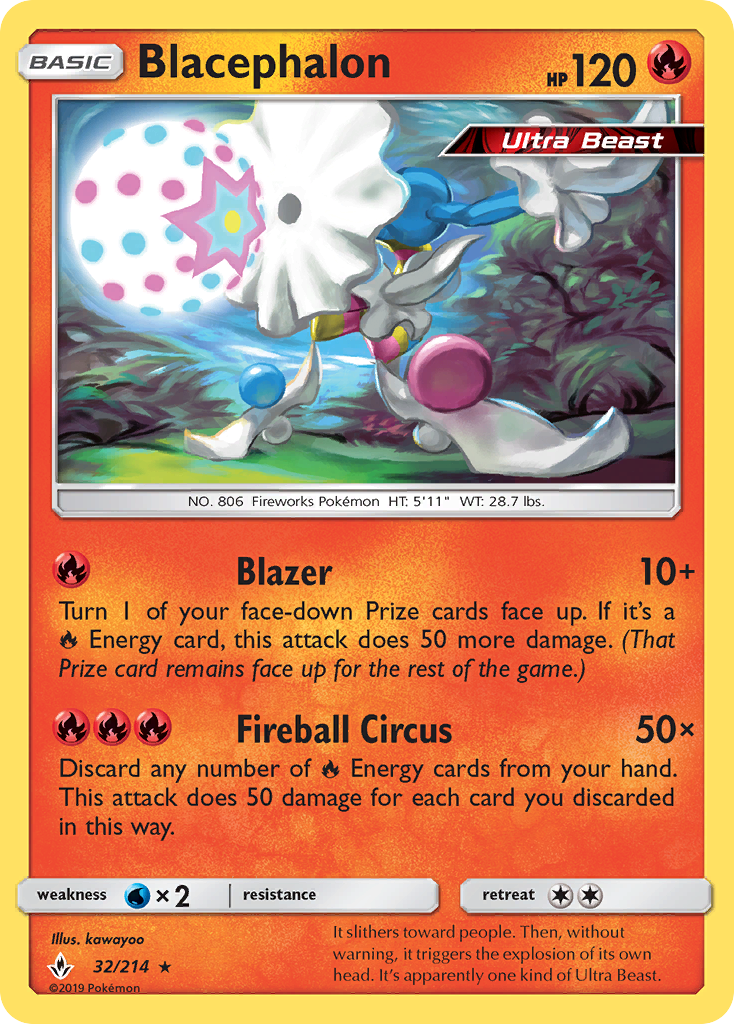 Blacephalon — illustrated card